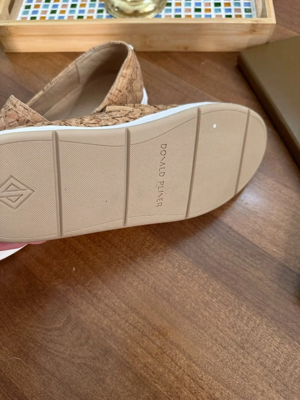 Donald J. Pliner Rally Woven Cork Slip-On Sneakers